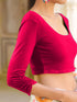 Flamenco Red Stretchy Blouse